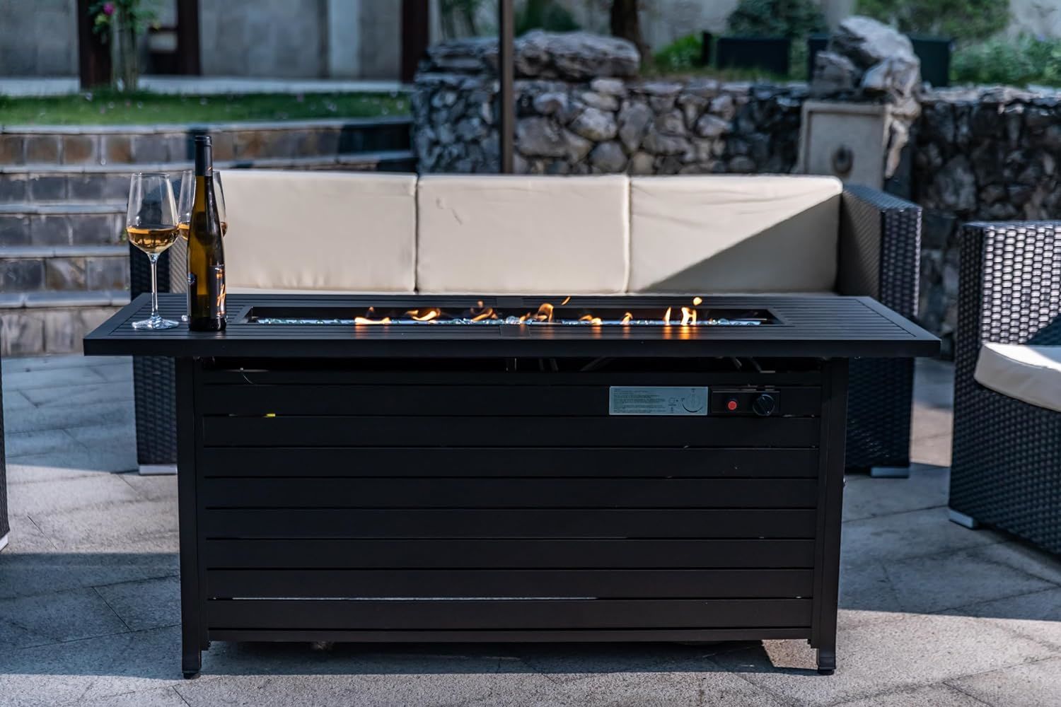 LEGACY HEATING 57 Inch Propane Fire Pit Doba